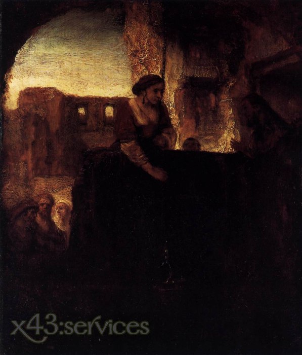 Rembrandt - Christus und der Samariter bei dem Brunnen - Christ and the Samaritan at the Well